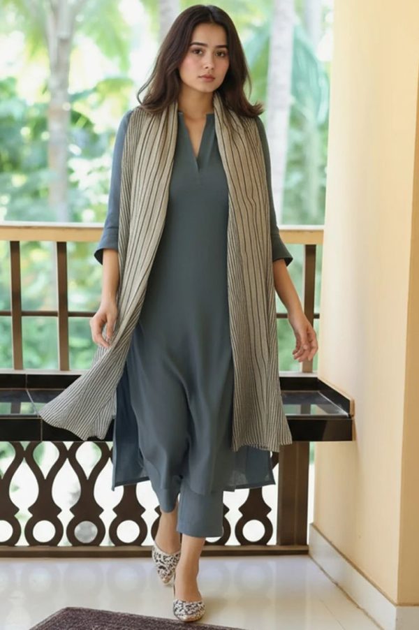 Grey Sharara Suit for Women by Design By Sonali